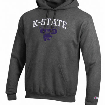 Dark Heather Gray Graphic Print Pullover Hoodie