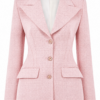 Light Pink Tailored Blazer with Peak Lapels