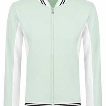 Mint Green Color-Block Track Jacket