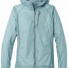 Light Blue Hooded Windbreaker Jacket